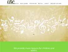 Tablet Screenshot of imcmusiclessons.com